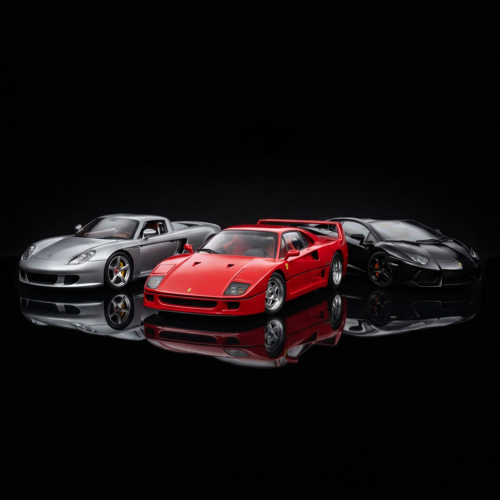 Neue Diecast Modellautos — Porsche, Lamborghini und Ferrari Sammlermodelle im Maßstab 1:18