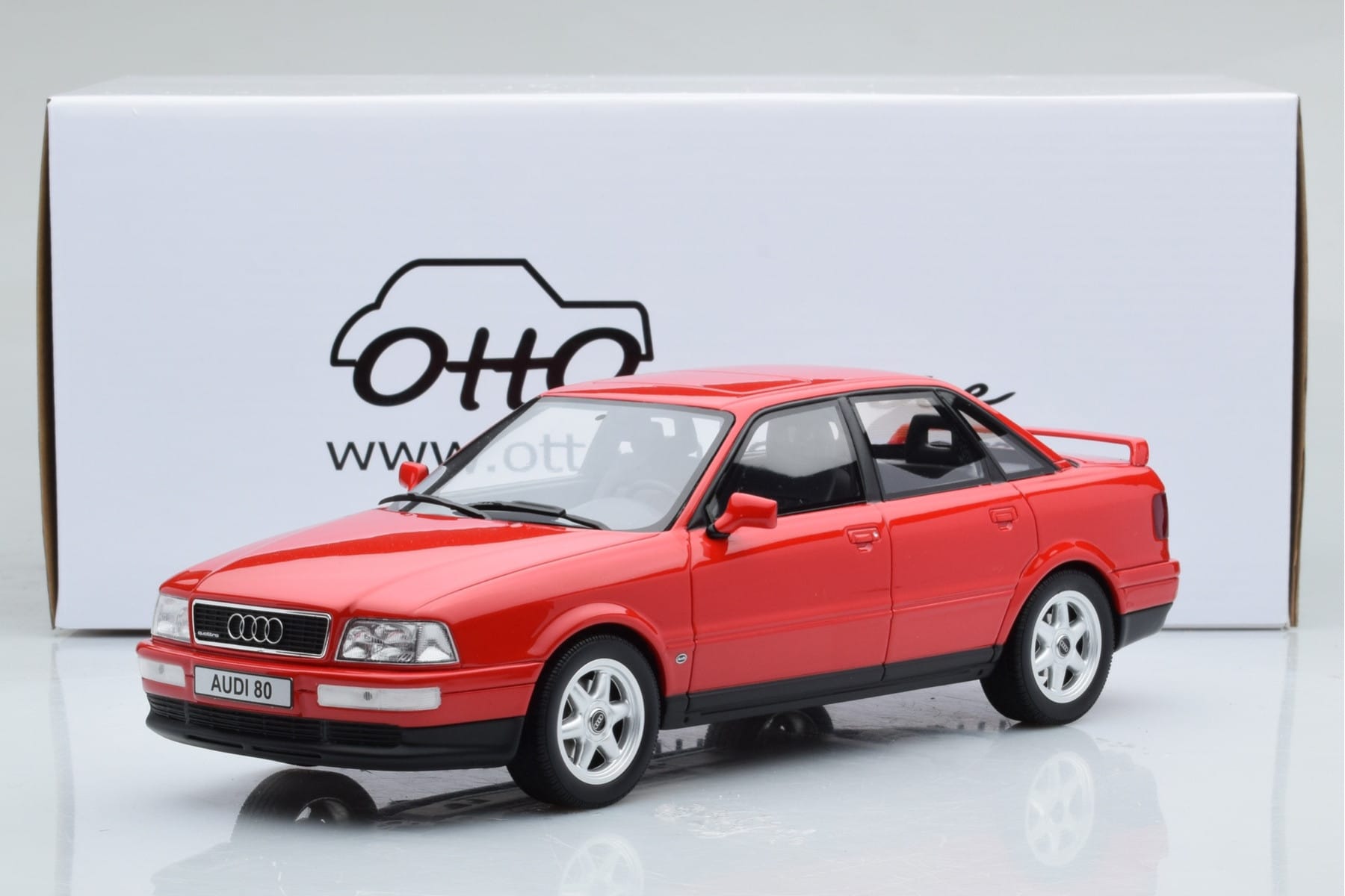 Audi 80 B4 Quattro Competition Laser Rot Otto 1:18 OT355 Resin — Bild 6 von 6