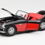 Austin-Healey 3000 Mk I Spider Schwarz Rot Kyosho 1:18 08141KR - image 2 of 8