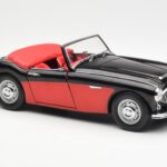 Austin-Healey 3000 Mk I Spider Schwarz Rot Kyosho 1:18 08141KR - image 6 of 8
