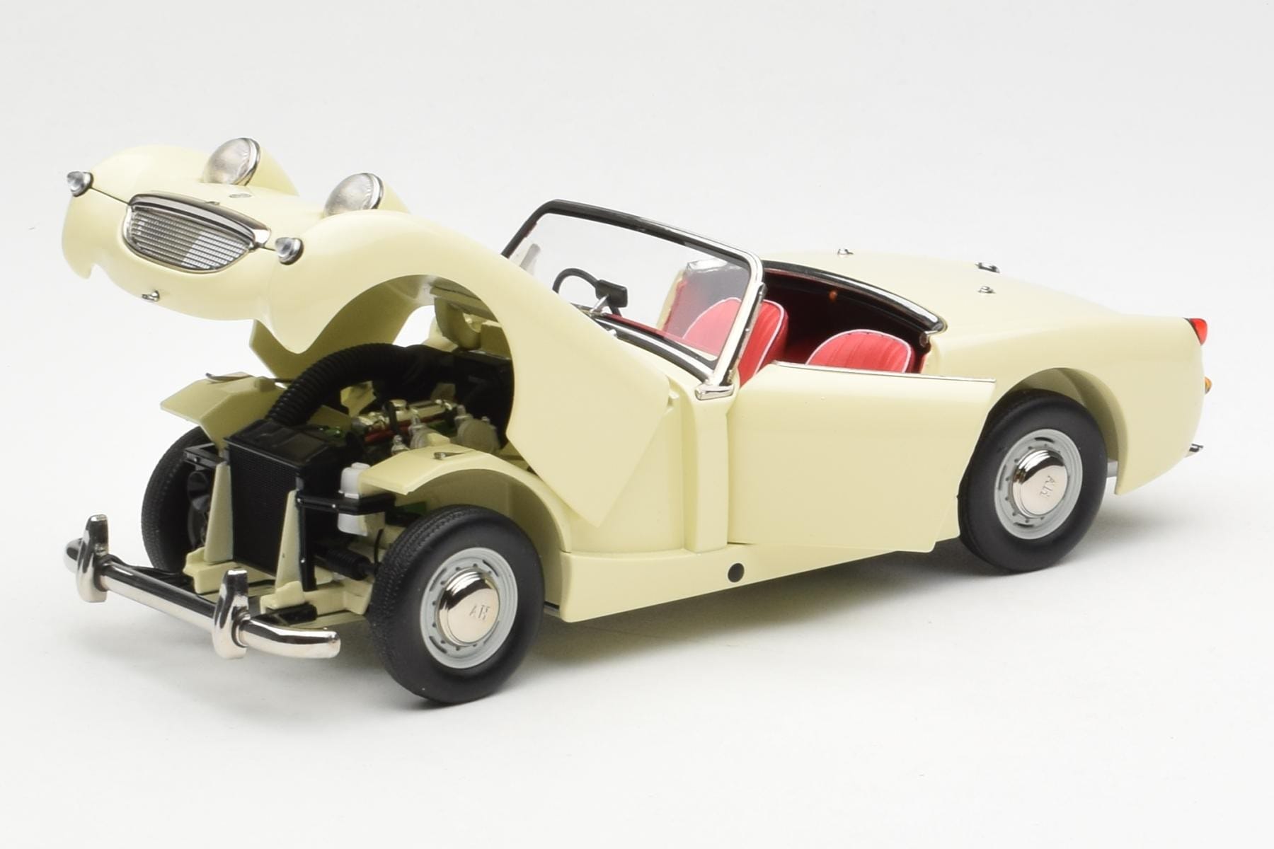 Austin-Healey Sprite Mk I Open Old English Weiß Kyosho 1:18 08953EW Druckguss — Bild 2 von 8