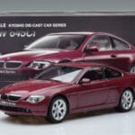 BMW 645Ci E63 Dunkelrot Kyosho 1:18 08701CR Druckguss - image 7 of 7