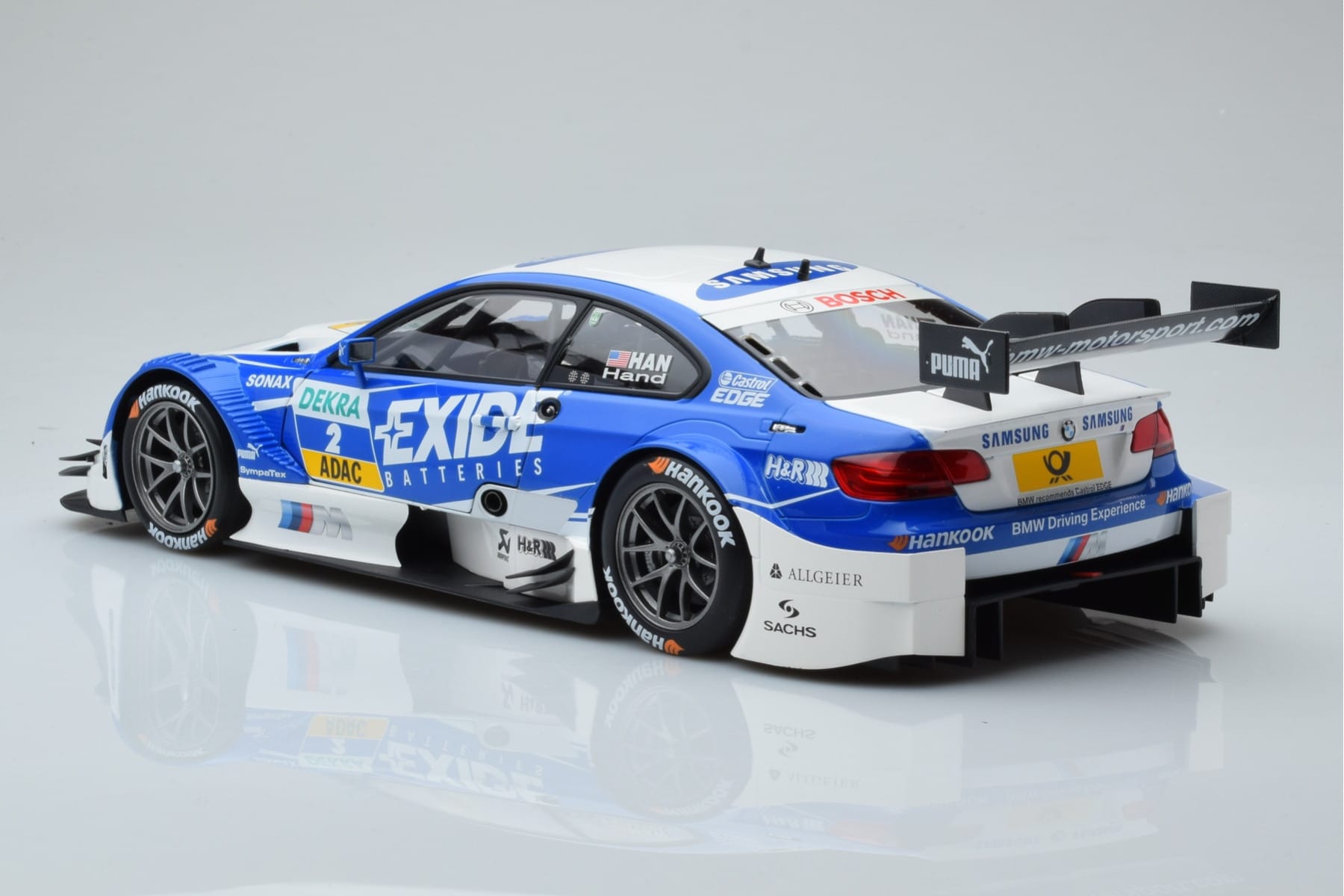 BMW M3 #2 BMW Team RMG A.J. Hand DTM 2012 Minichamps 1:18 100122202 Druckguss — Bild 6 von 8