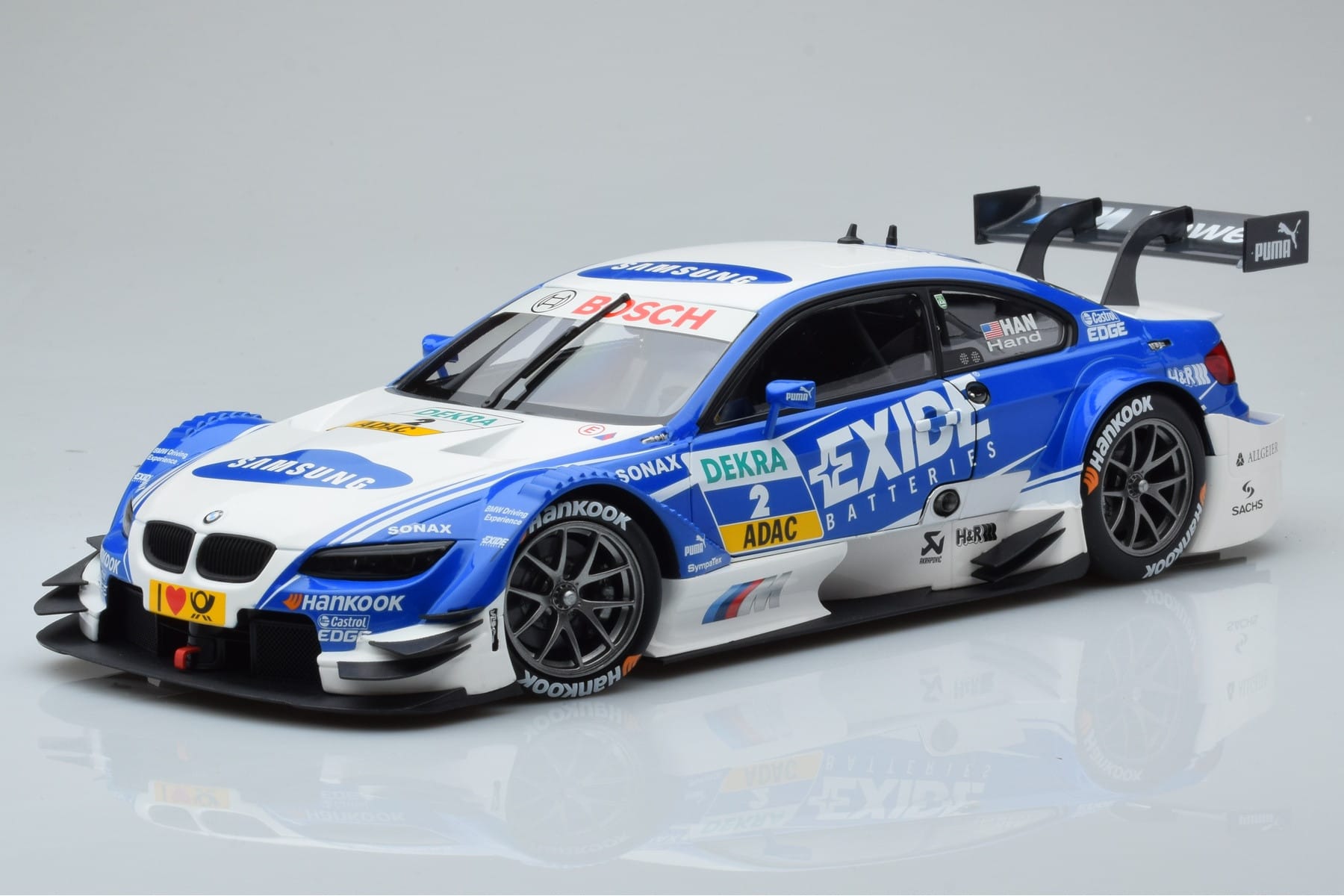 BMW M3 #2 BMW Team RMG A.J. Hand DTM 2012 Minichamps 1:18 100122202 Druckguss