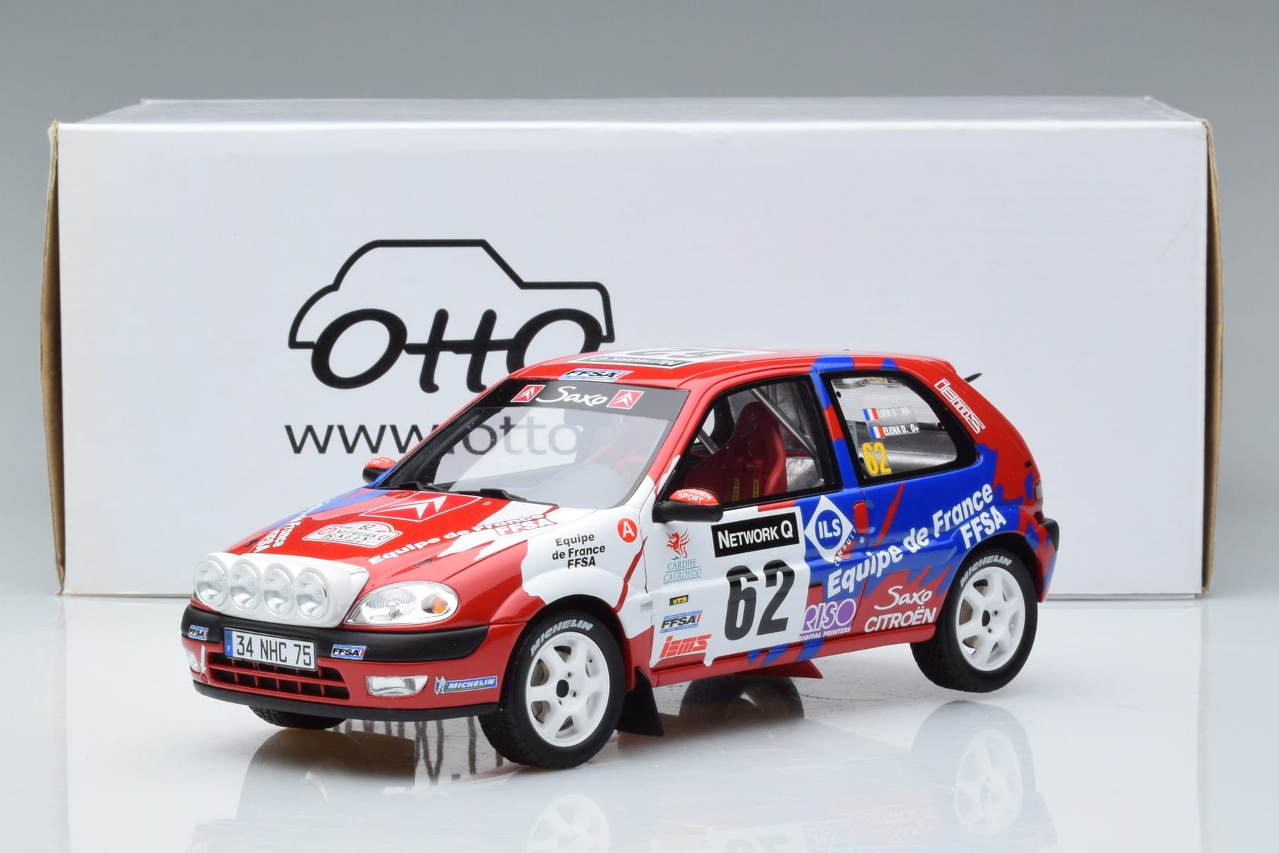 Citroen Saxo VTS Rally RAC 2000 Otto 1:18 OT978 Resin — Bild 6 von 6