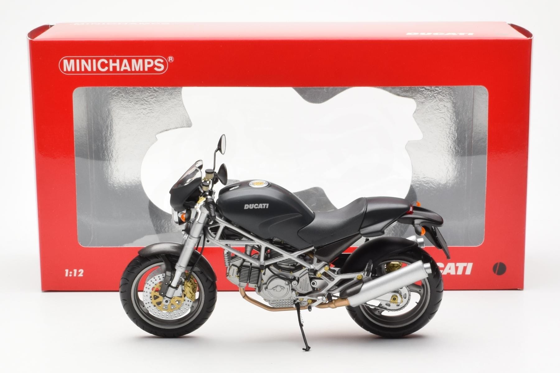 Ducati Monster M900 Schwarz Minichamps 1:12 122120101 Druckguss — Bild 4 von 4
