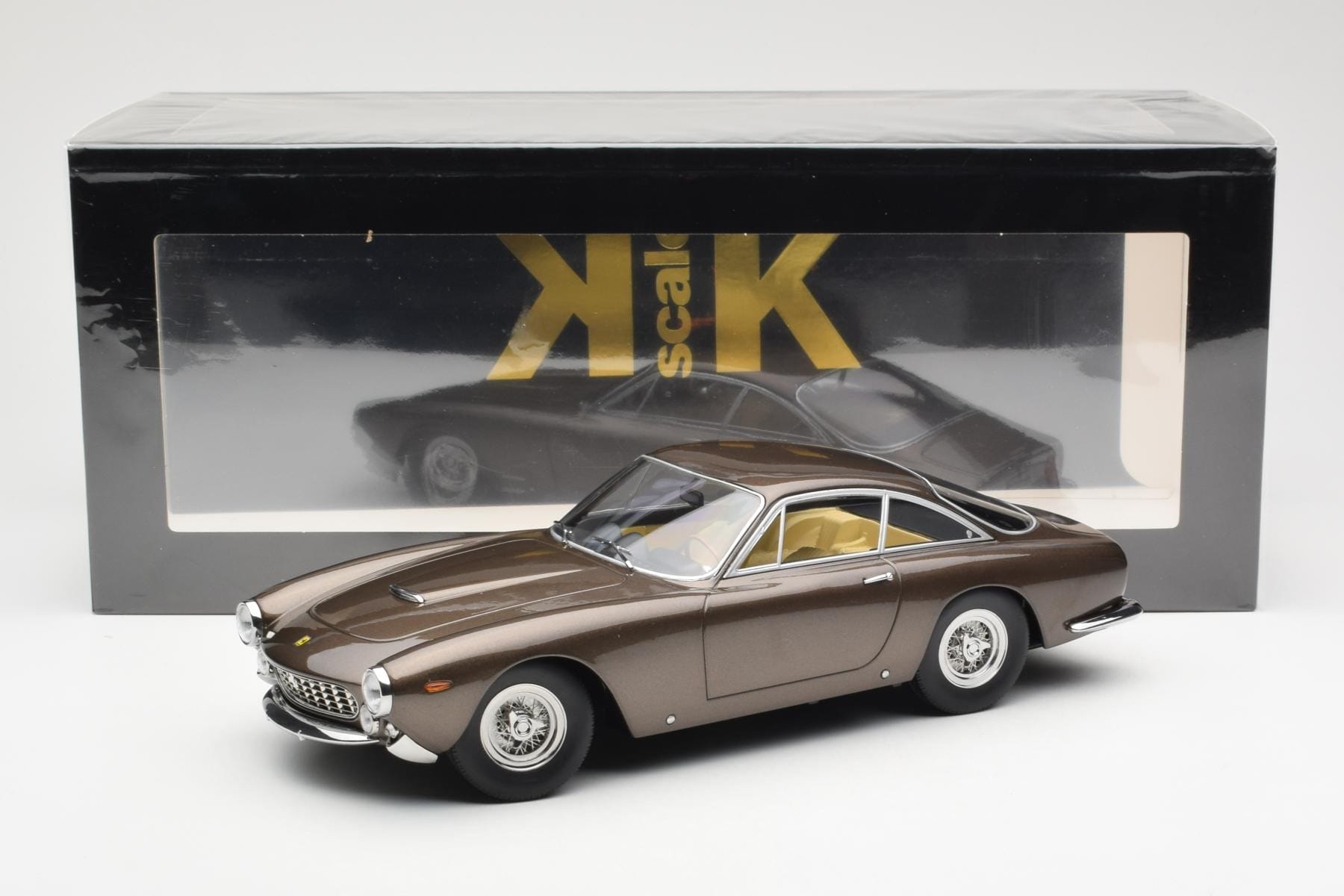 Ferrari 250 GT Lusso Braun Metallic KK-Scale 1:18 181023 Druckguss — Bild 6 von 6