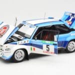 Fiat 131 Abarth #5 Team Fiat Works Rally Portugal 1980 Kyosho 1:18 08376A Druckguss - image 2 of 8