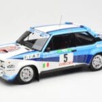 Fiat 131 Abarth #5 Team Fiat Works Rally Portugal 1980 Kyosho 1:18 08376A Druckguss