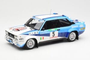 Fiat 131 Abarth #5 Team Fiat Works Rally Portugal 1980 Kyosho 1:18 08376A Druckguss
