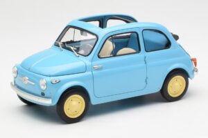 Fiat Nuova 500 Celeste Blau Kyosho 1:18 08966LB