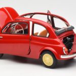 Fiat Nuova 500 Coral Rot Kyosho 1:18 08966R - image 5 of 8