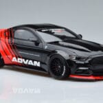 Ford Mustang S550 LB Works Liberty Walk Advan GT Spirit 1:18 KJ035 Resin - image 4 of 6