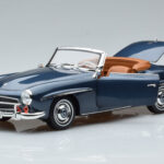 Mercedes 190 SL W121 Roadster Blau Norev 1:18 - image 2 of 8