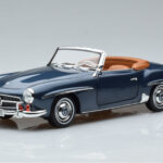 Mercedes 190 SL W121 Roadster Blau Norev 1:18