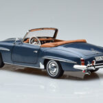 Mercedes 190 SL W121 Roadster Blau Norev 1:18 - image 7 of 8
