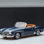 Mercedes 190 SL W121 Roadster Blau Norev 1:18 - image 8 of 8