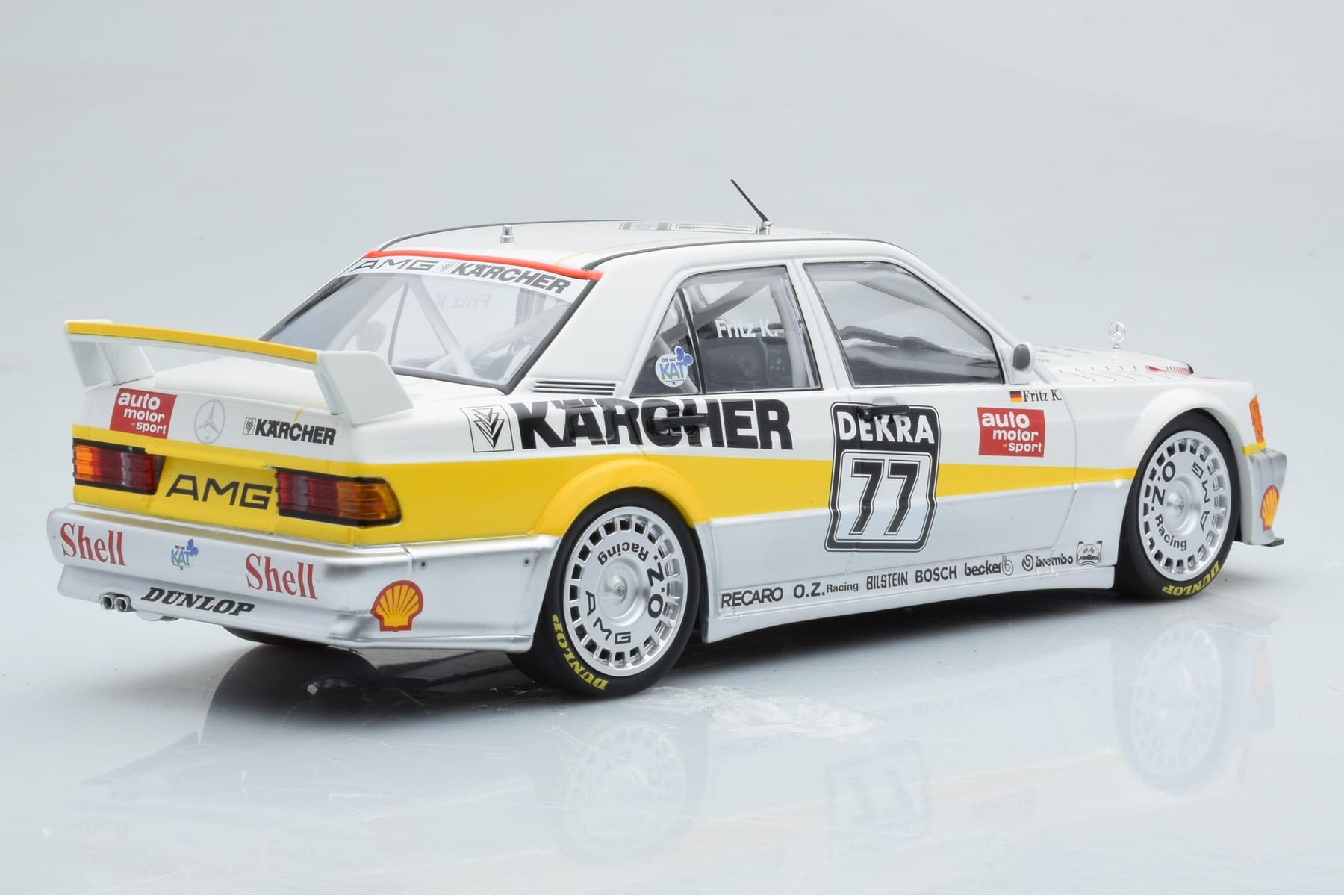Mercedes 190E 2.5-16 W201 EVO 1 Karcher #77 F. Kreutzpointer Team AMG-Mercedes DTM 1990 Minichamps 1:18 155903677 Druckguss — Bild 2 von 6