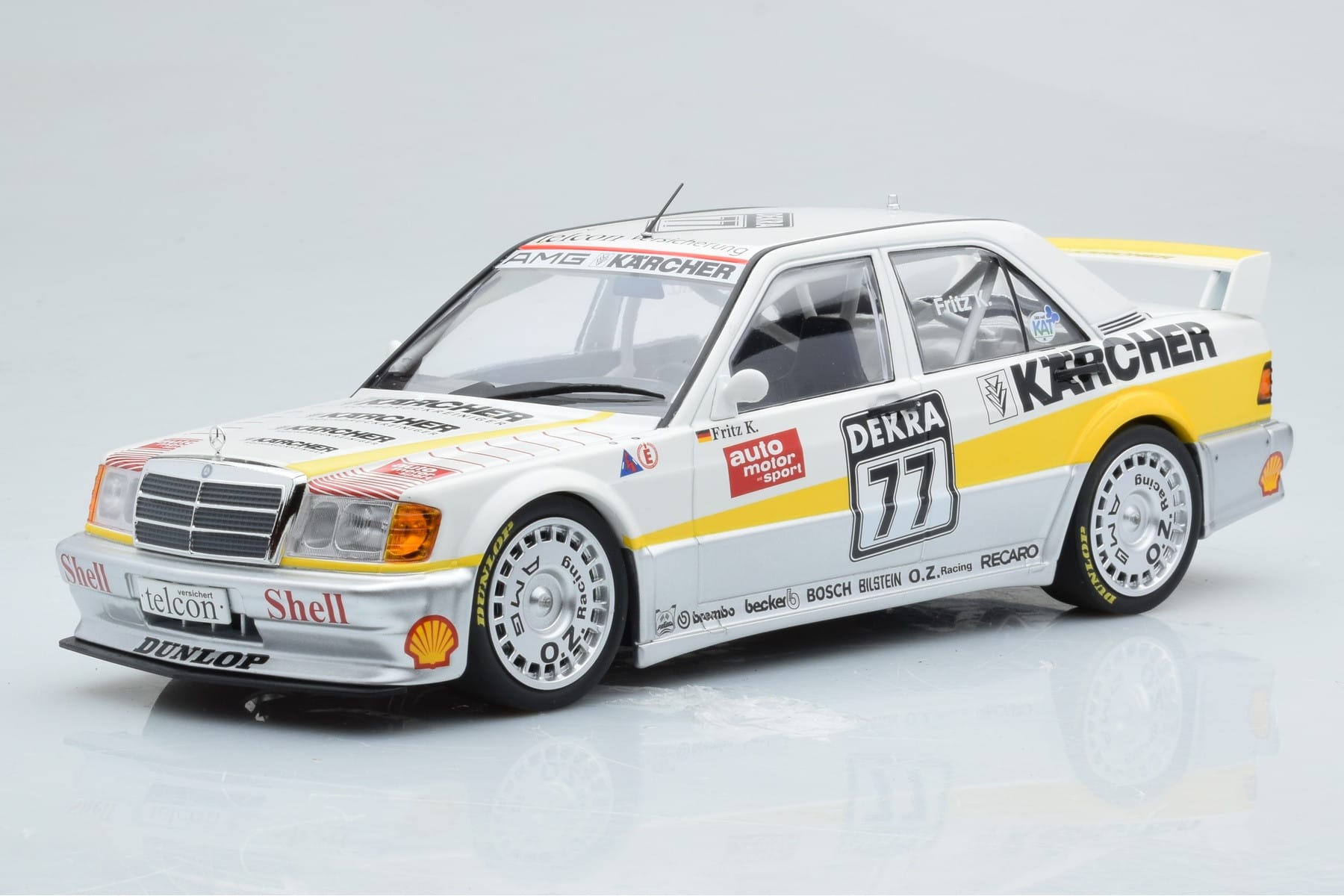 Mercedes 190E 2.5-16 W201 EVO 1 Karcher #77 F. Kreutzpointer Team AMG-Mercedes DTM 1990 Minichamps 1:18 155903677 Druckguss