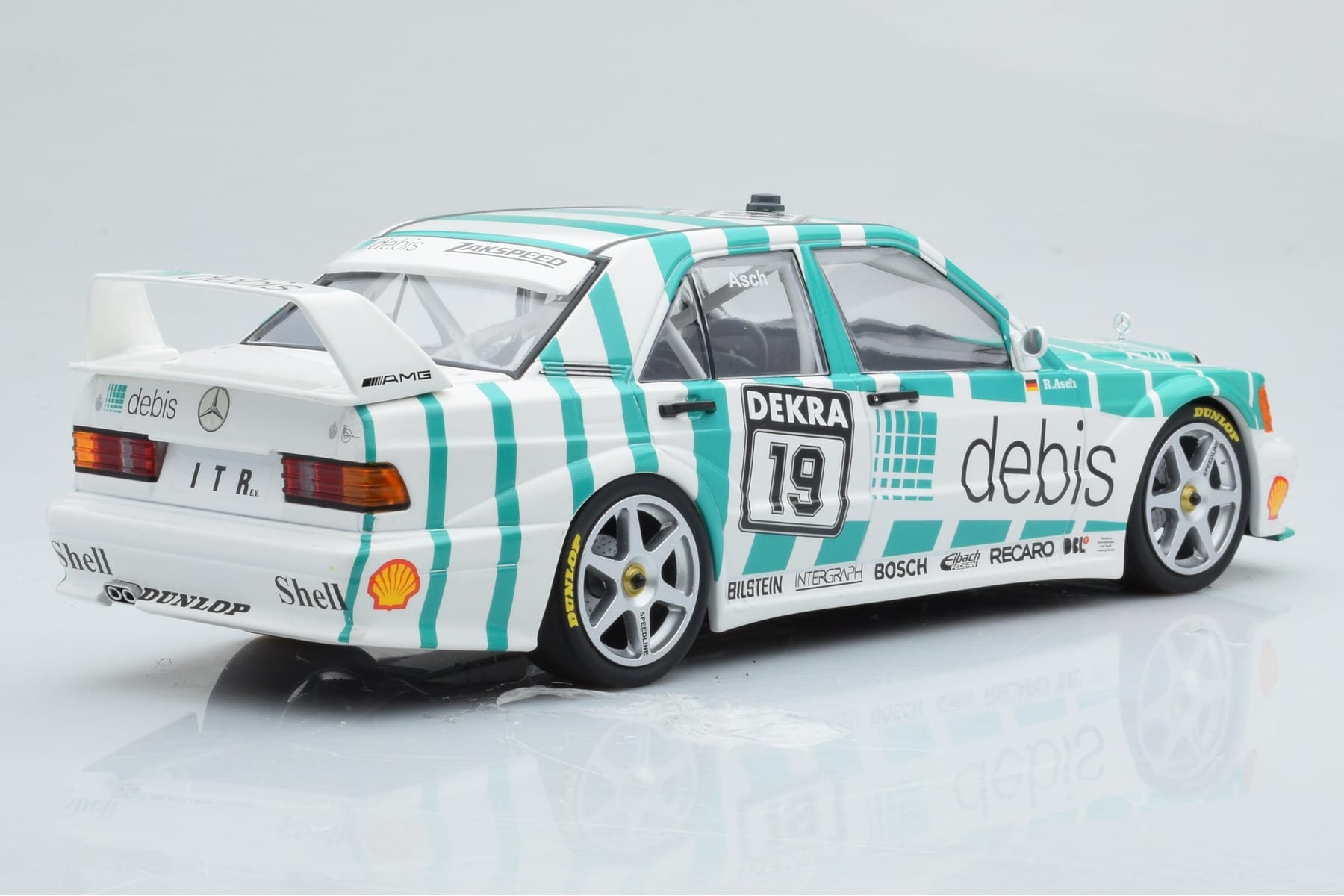 Mercedes 190E 2.5-16 W201 EVO 2 Debis #19 R. Asch Team Zackspeed DTM 1991 Minichamps 1:18 155913619 Druckguss — Bild 2 von 6