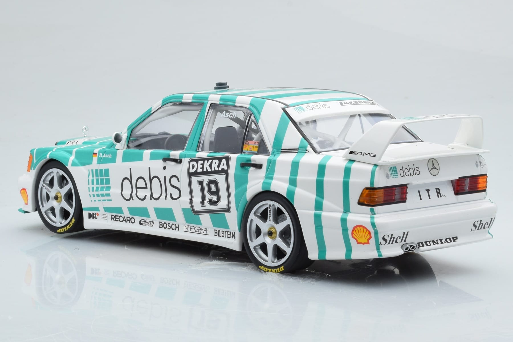 Mercedes 190E 2.5-16 W201 EVO 2 Debis #19 R. Asch Team Zackspeed DTM 1991 Minichamps 1:18 155913619 Druckguss — Bild 5 von 6
