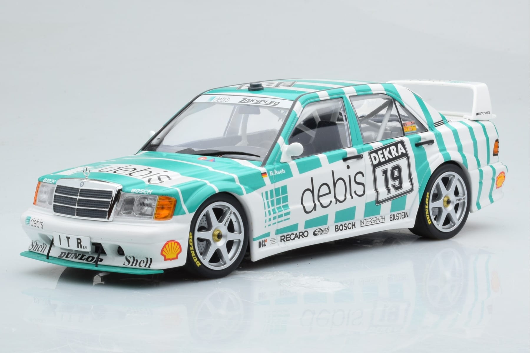 Mercedes 190E 2.5-16 W201 EVO 2 Debis #19 R. Asch Team Zackspeed DTM 1991 Minichamps 1:18 155913619 Druckguss
