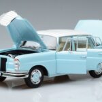 Mercedes 220 S W111 Blau Norev 1:18 183920 Druckguss - image 2 of 7