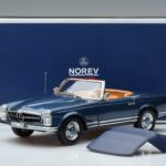 Mercedes 230 SL W113 Pagoda Blau Limitierte Auflage Norev 1:18 183767 Druckguss - image 8 of 8