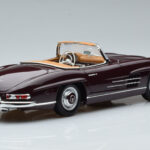 Mercedes 300 SL W198 Roadster Rot Norev 1:18 - image 3 of 8