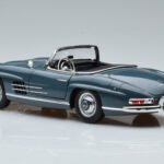 Mercedes 300 SL W198 Roadster Blau Norev 1:18 - image 8 of 9
