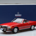 Mercedes 450 SL R107 US-Version Rot Norev 1:18 - image 8 of 8