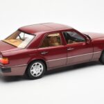 Mercedes 500E W124 Rot Metallic Händler Edition Norev 1:18 B66040699 - image 3 of 8