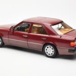 Mercedes 500E W124 Rot Metallic Händler Edition Norev 1:18 B66040699 - image 7 of 8