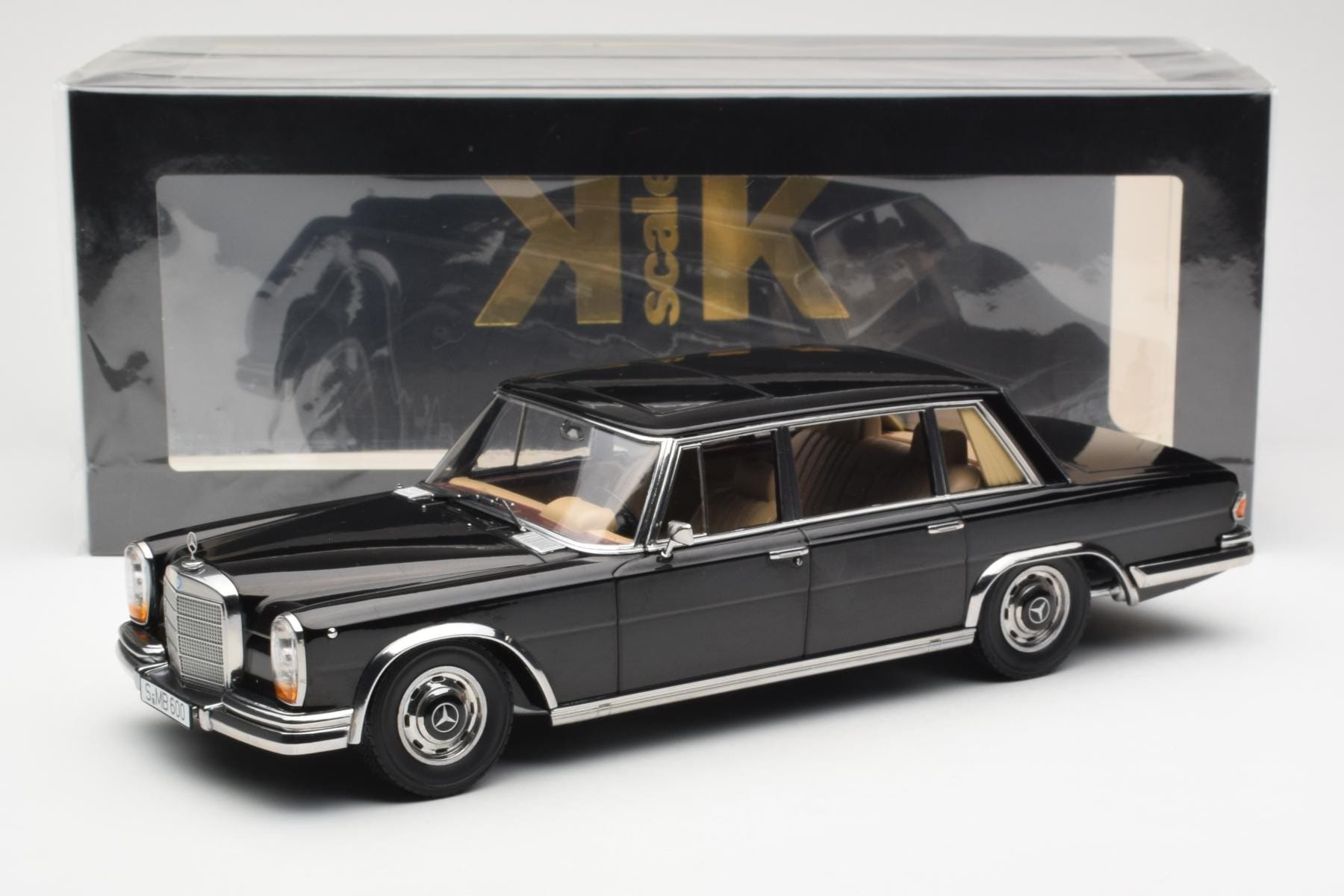 Mercedes 600 SWB W100 Schwarz KK-Scale 1:18 180601 Druckguss — Bild 6 von 6