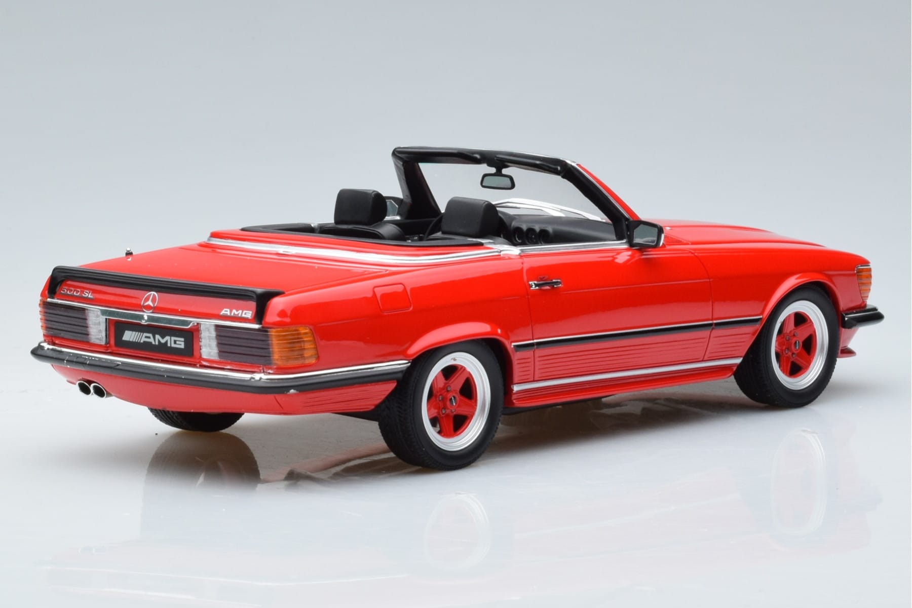 Mercedes AMG SL500 R107 Rot Otto 1:18 OT962 Resin — Bild 2 von 6