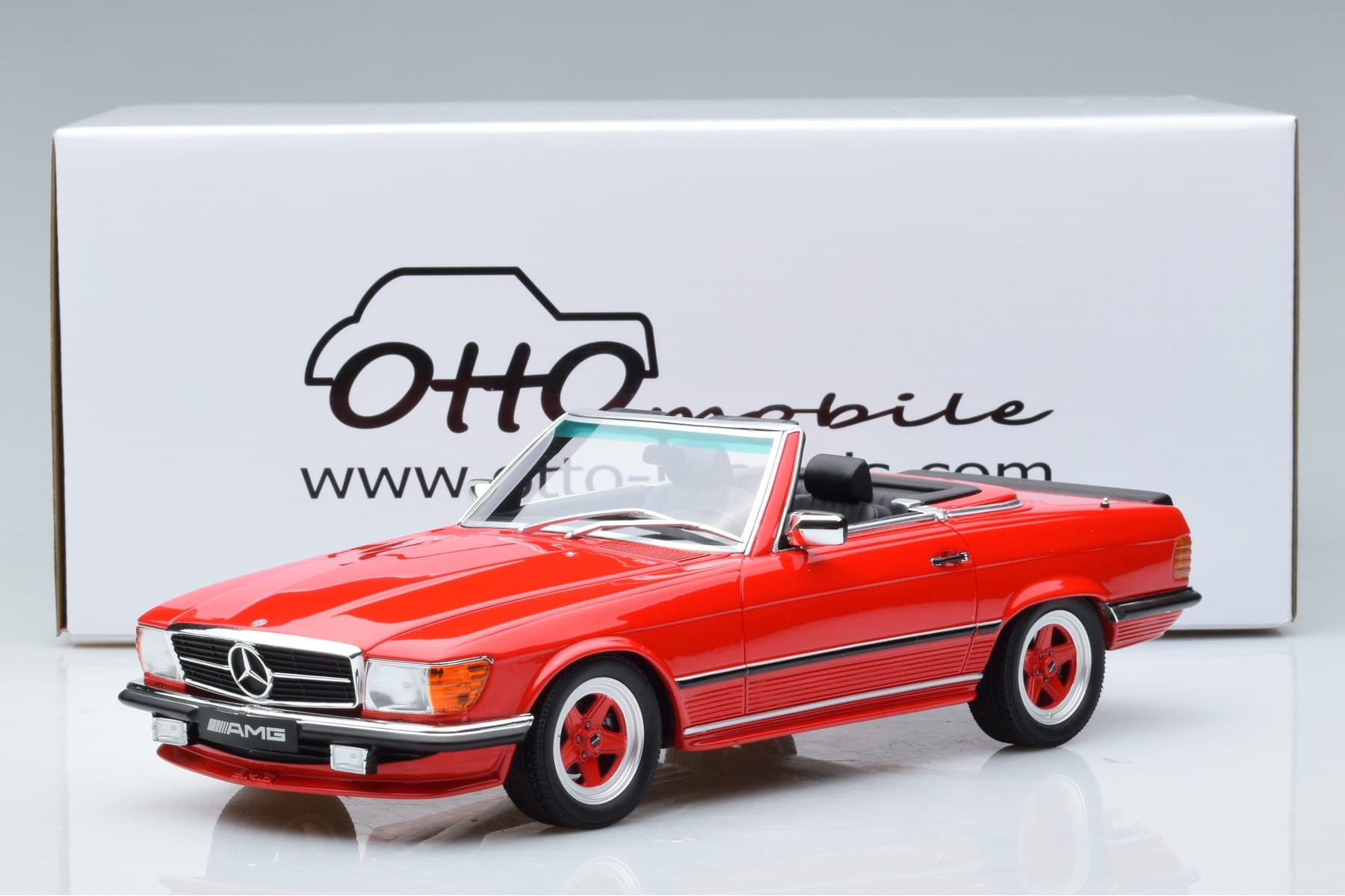 Mercedes AMG SL500 R107 Rot Otto 1:18 OT962 Resin — Bild 6 von 6