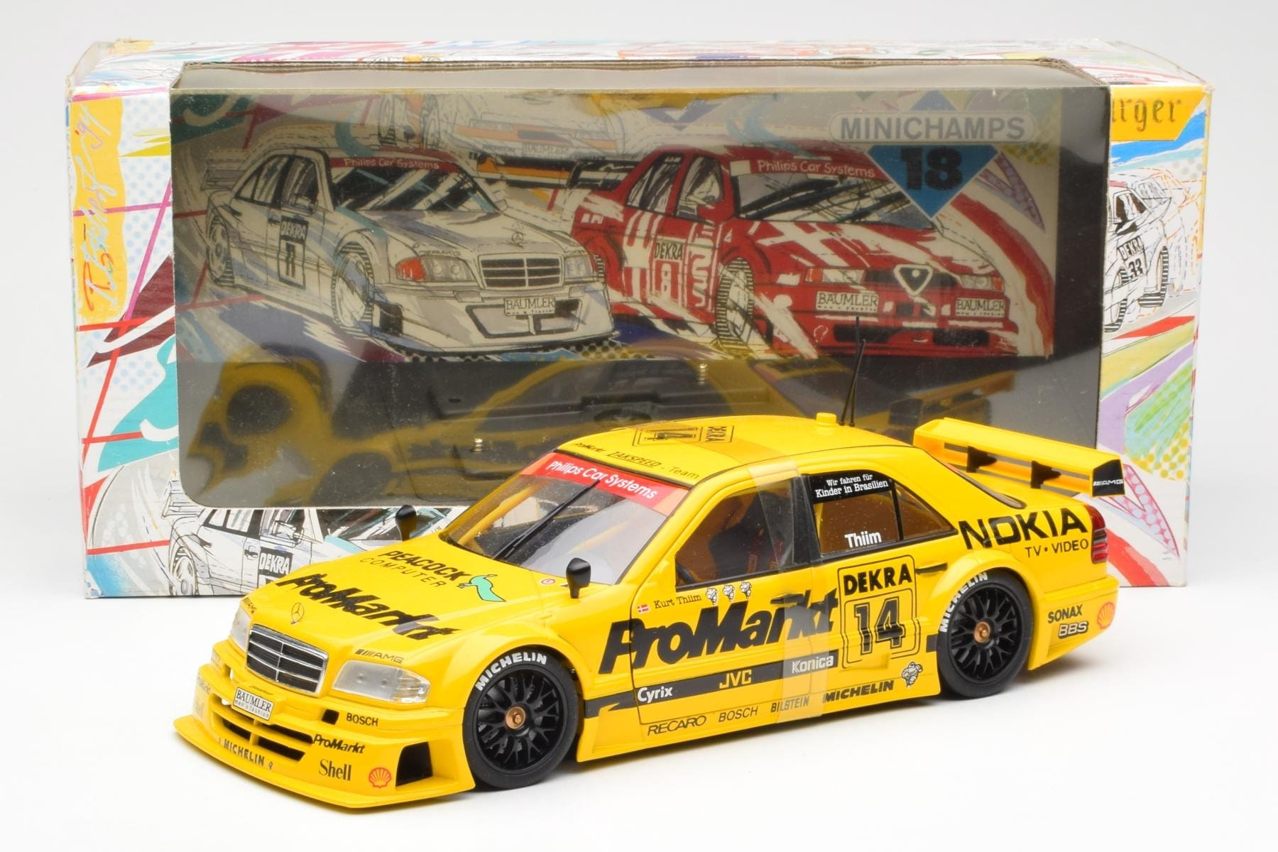 Mercedes C-Class W202 #14 K. Thiim DTM 1994 UT Models 1:18 180943314 Druckguss — Bild 6 von 6