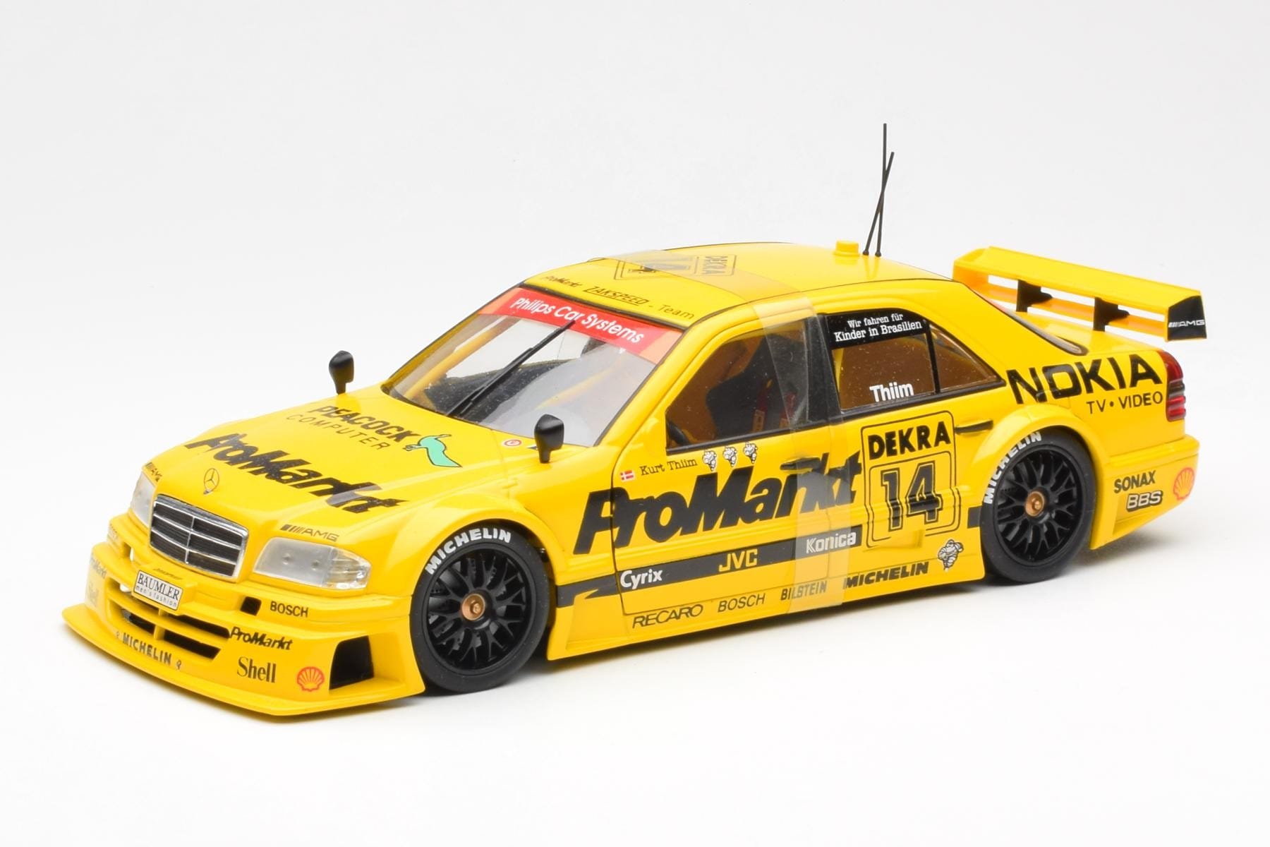 Mercedes C-Class W202 #14 K. Thiim DTM 1994 UT Models 1:18 180943314 Druckguss