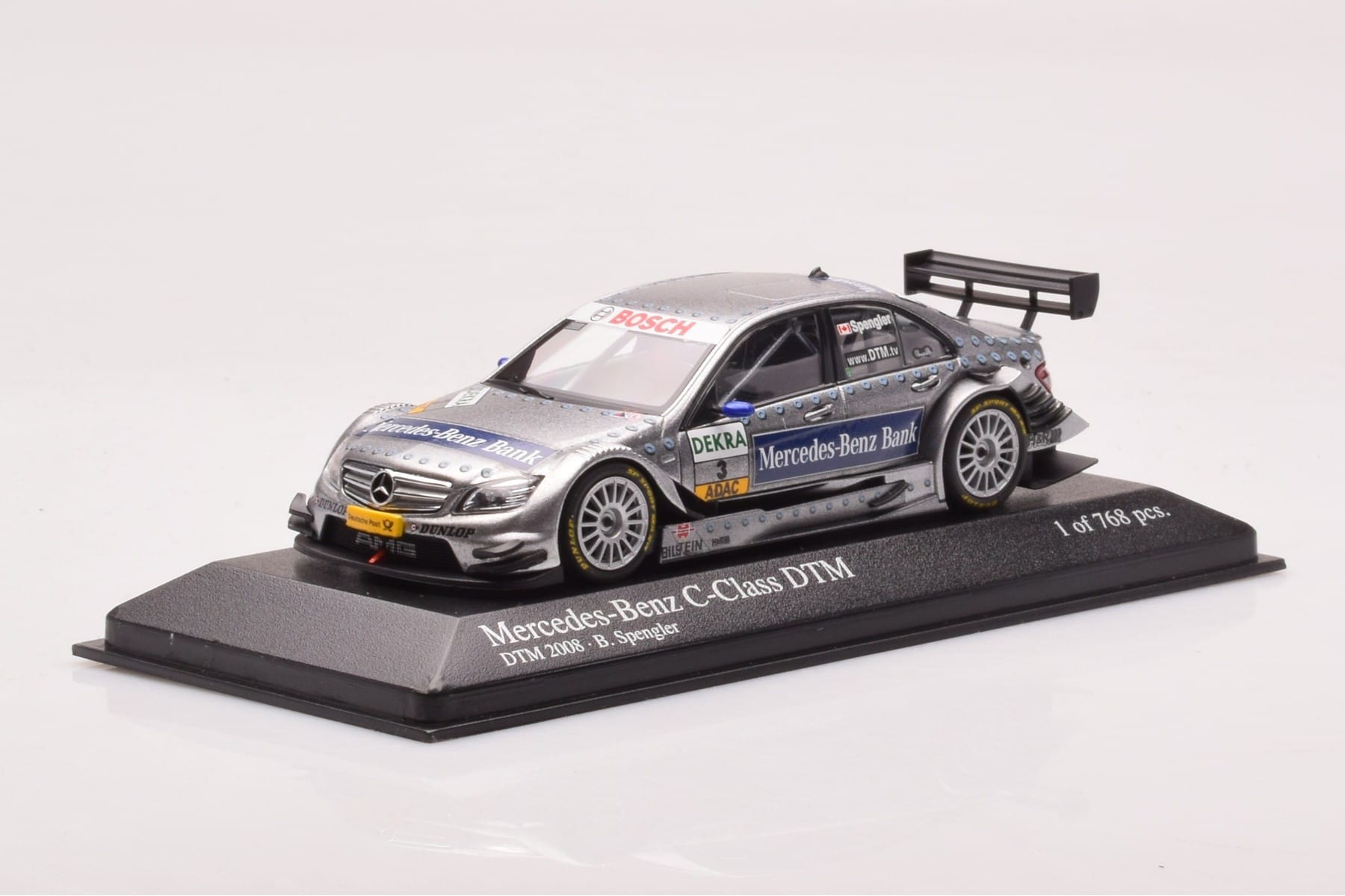 Mercedes C-Class W204 DTM Team AMG Mercedes #3 B. Spengler DTM 2008 Minichamps 1:43 400083803 Druckguss — Bild 2 von 4