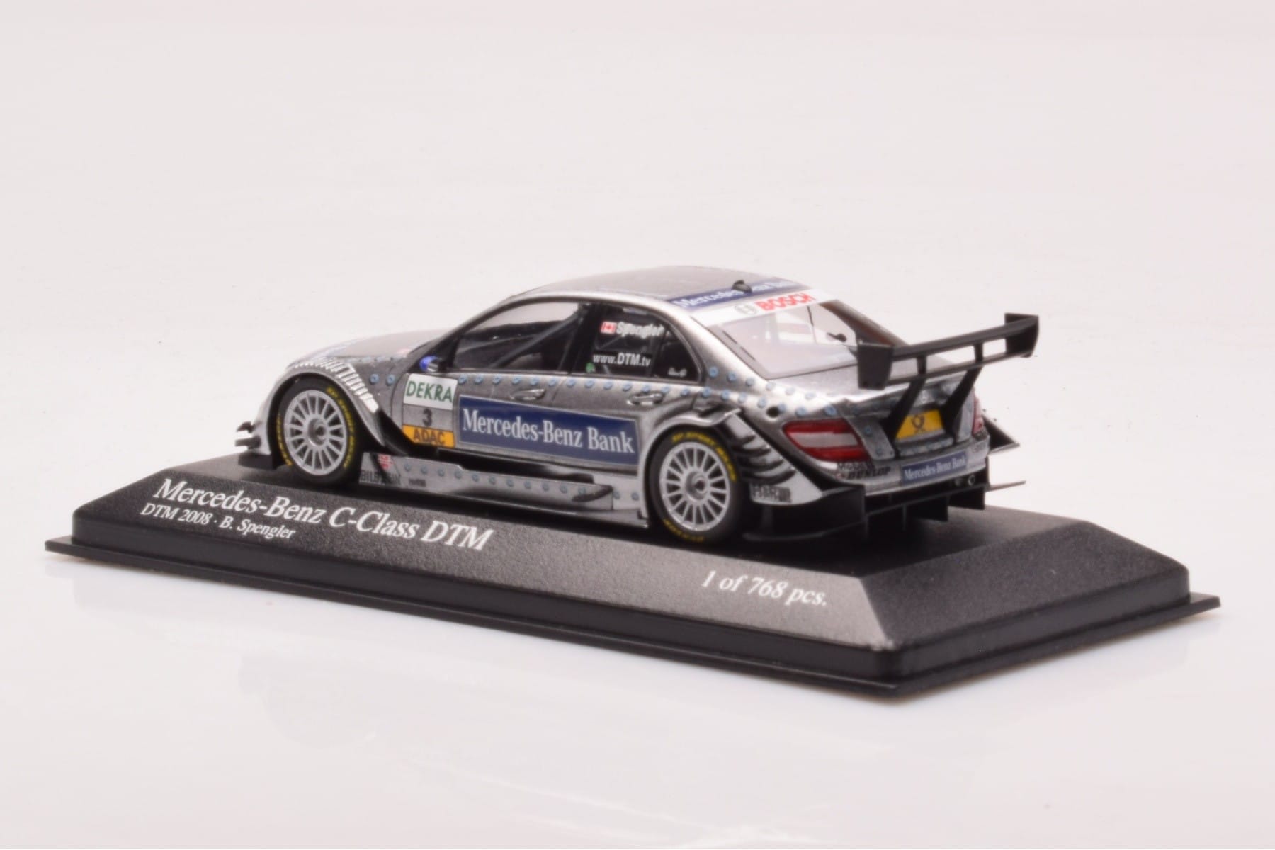 Mercedes C-Class W204 DTM Team AMG Mercedes #3 B. Spengler DTM 2008 Minichamps 1:43 400083803 Druckguss — Bild 3 von 4