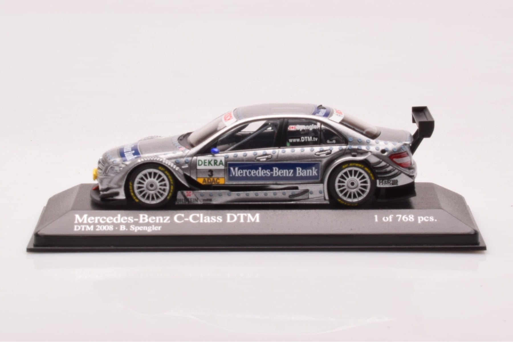 Mercedes C-Class W204 DTM Team AMG Mercedes #3 B. Spengler DTM 2008 Minichamps 1:43 400083803 Druckguss