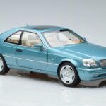 Mercedes CL600 C140 Blau Metallic Norev 1:18 183448 Druckguss - image 5 of 7