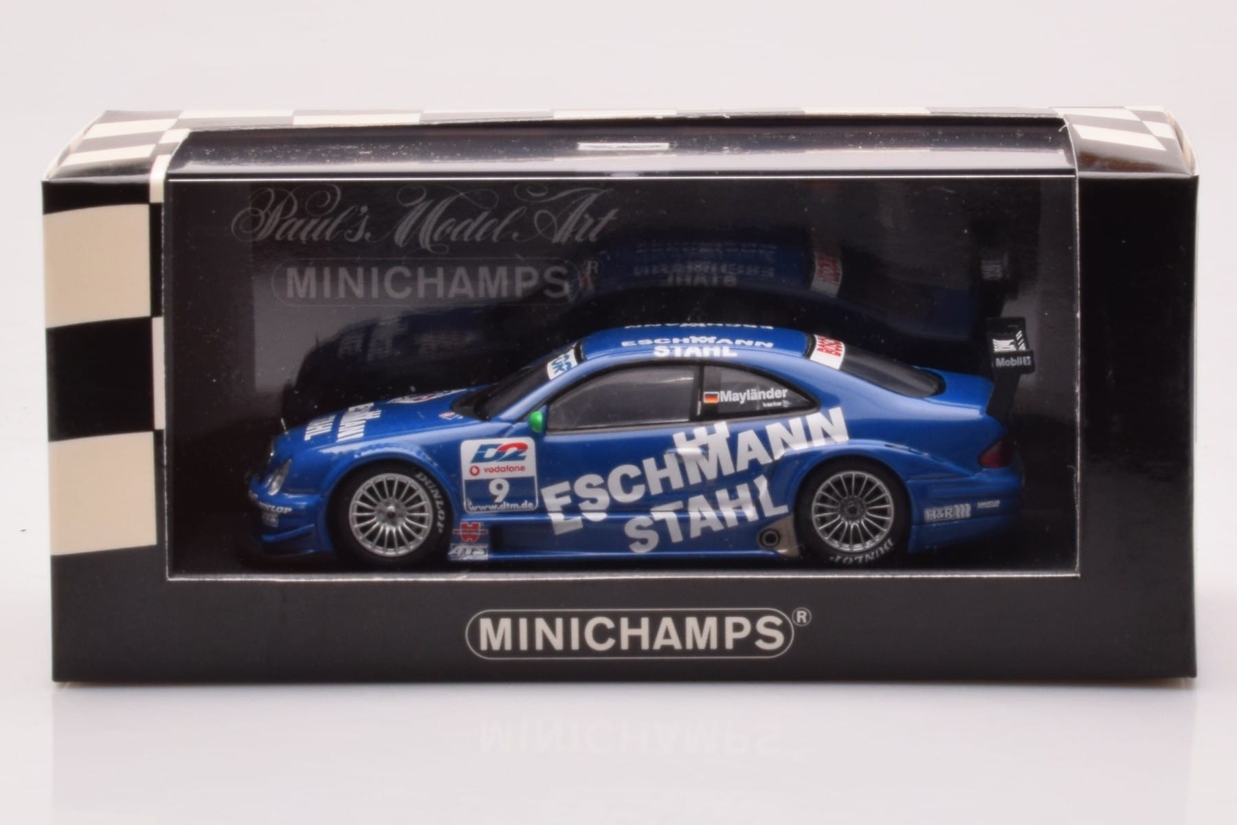 Mercedes CLK DTM Team Manthey #9 B. Maylander DTM 2001 Minichamps 1:43 400013109 Druckguss — Bild 4 von 4