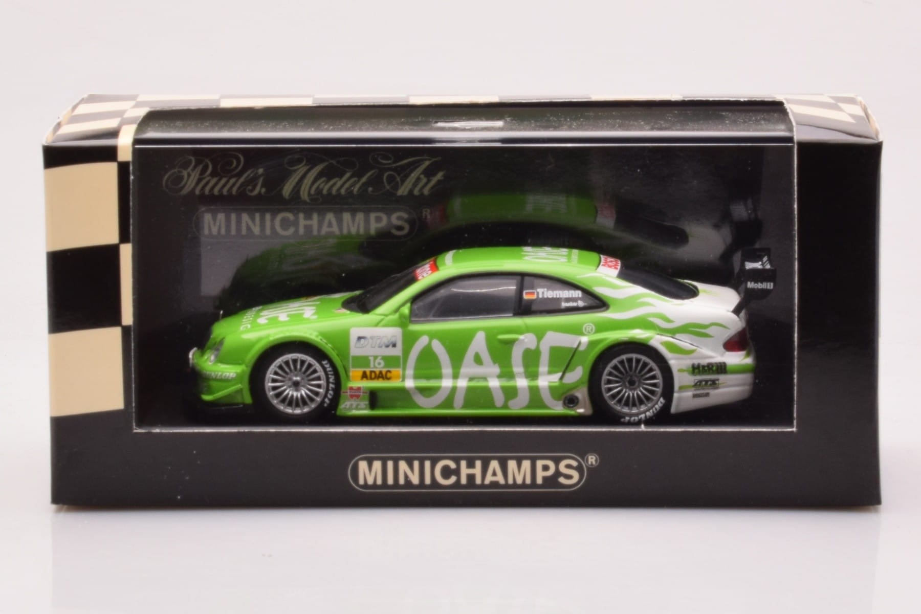 Mercedes CLK DTM Team OASE AMG #16 M. Tiemann DTM 2001 Minichamps 1:43 400023116 Druckguss — Bild 4 von 4