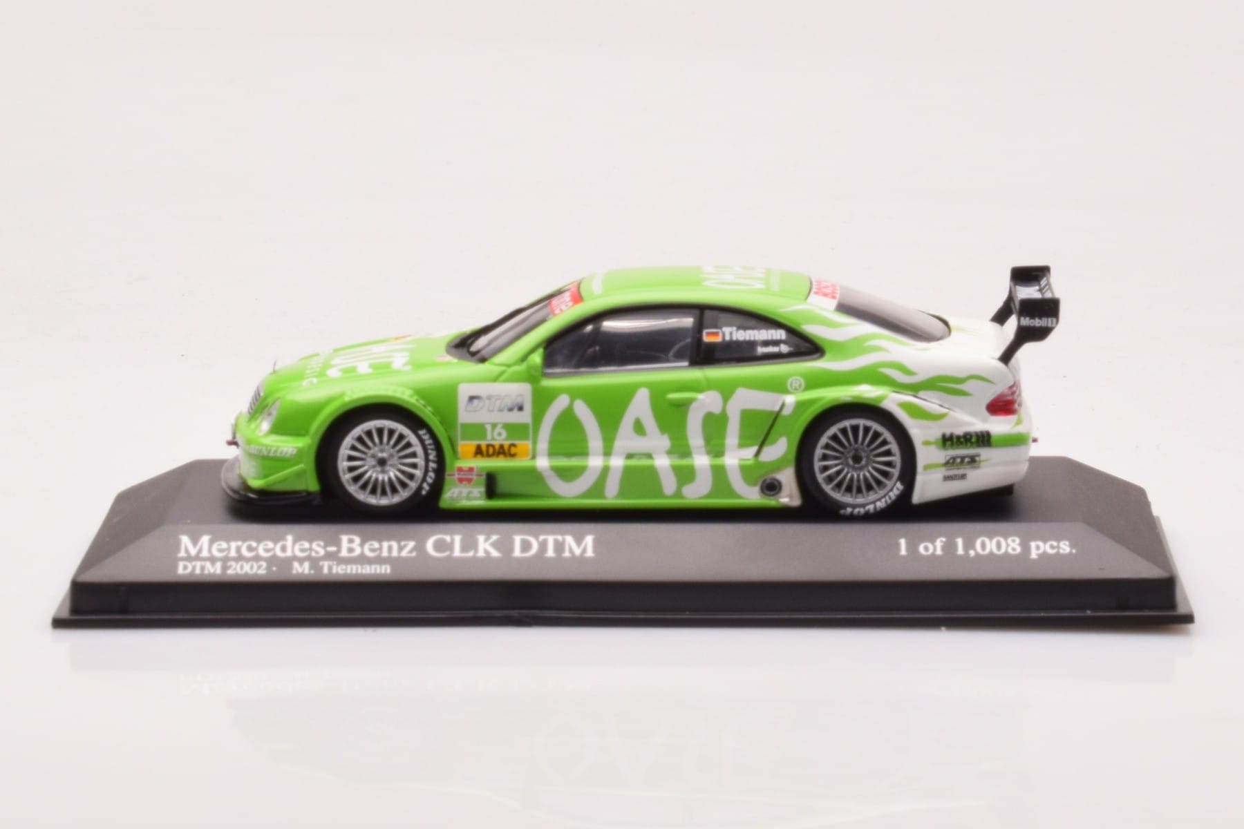 Mercedes CLK DTM Team OASE AMG #16 M. Tiemann DTM 2001 Minichamps 1:43 400023116 Druckguss