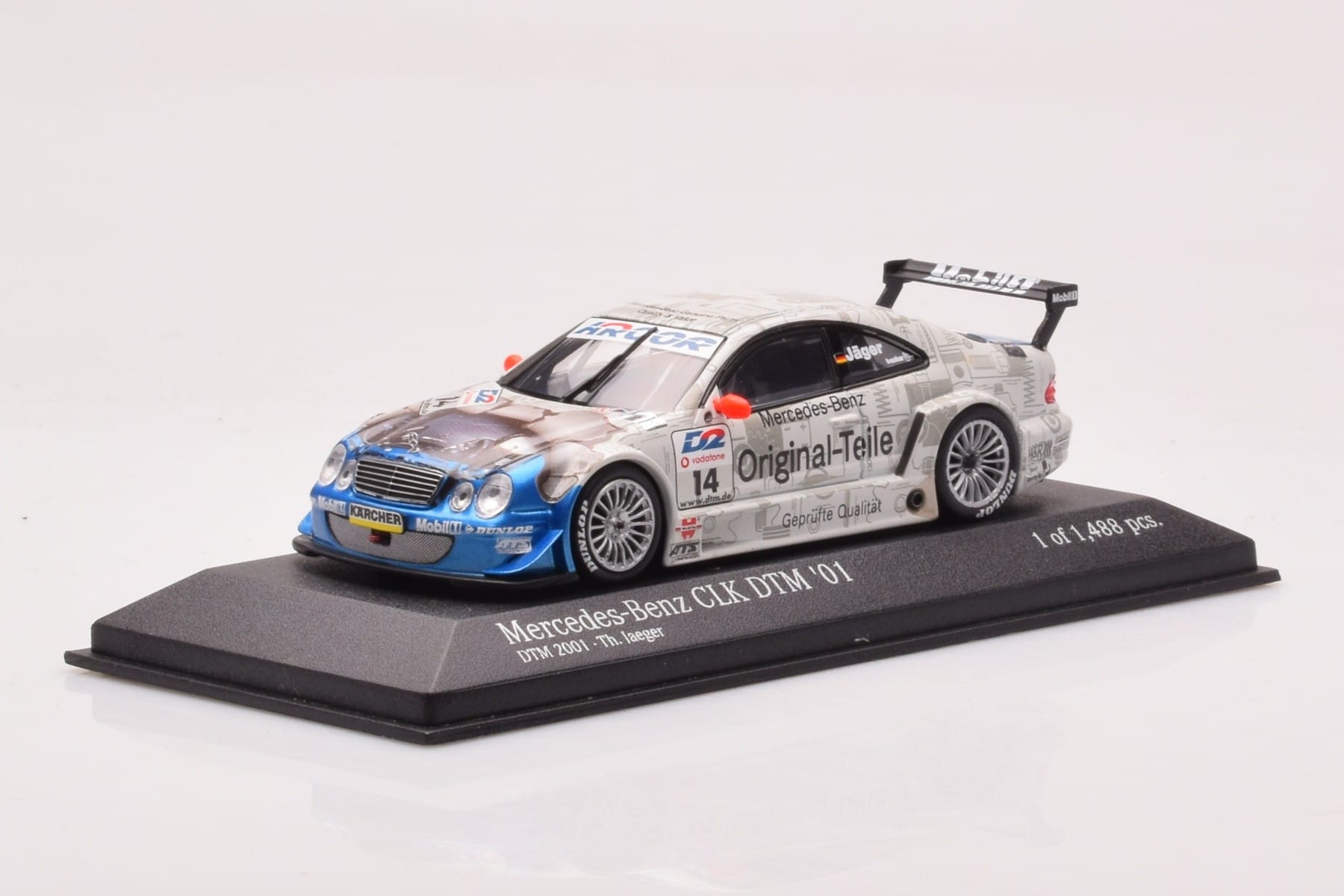 Mercedes CLK DTM Team Persson #14 Jaeger DTM 2001 Minichamps 1:43 400013714 Druckguss — Bild 2 von 4
