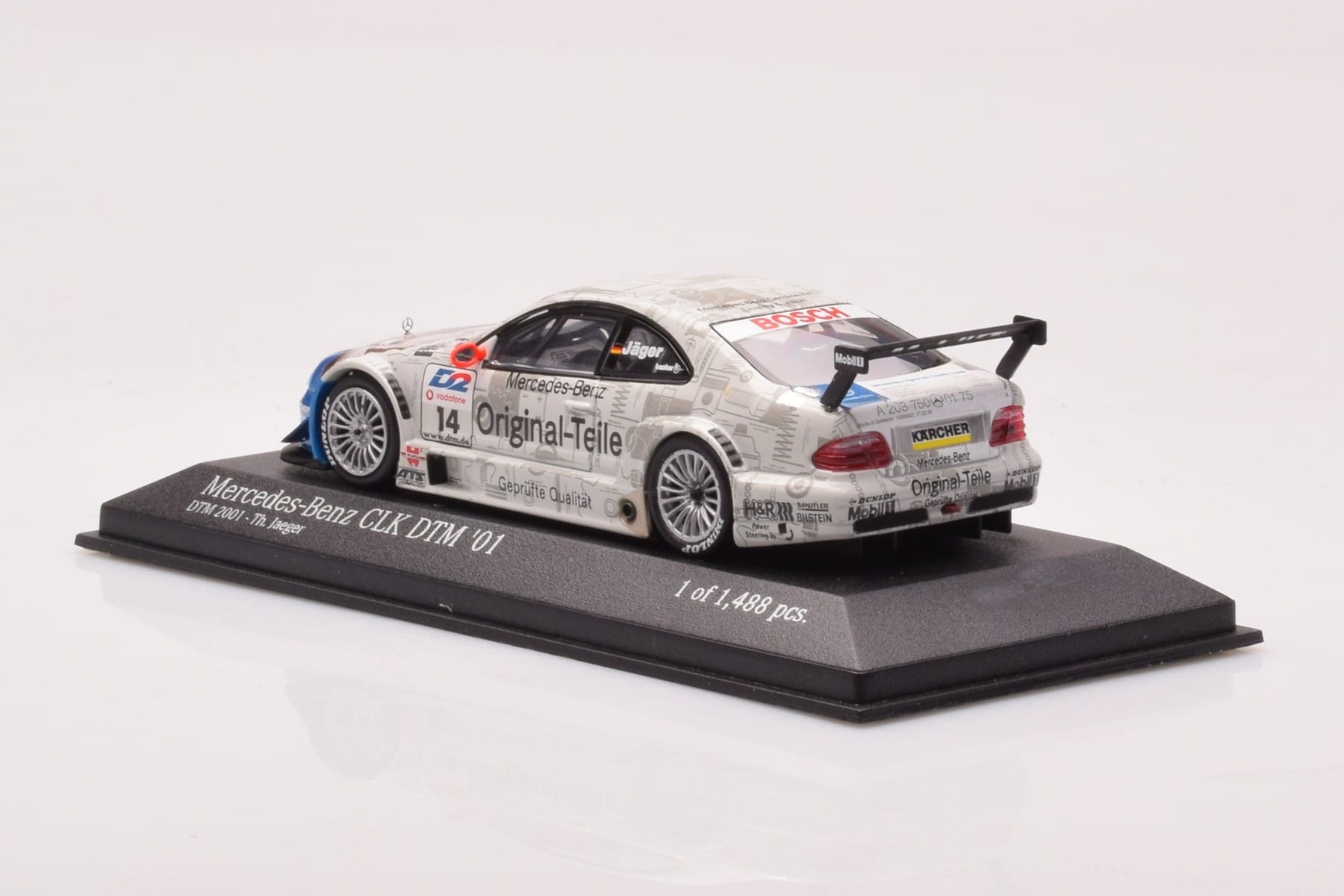 Mercedes CLK DTM Team Persson #14 Jaeger DTM 2001 Minichamps 1:43 400013714 Druckguss — Bild 3 von 4