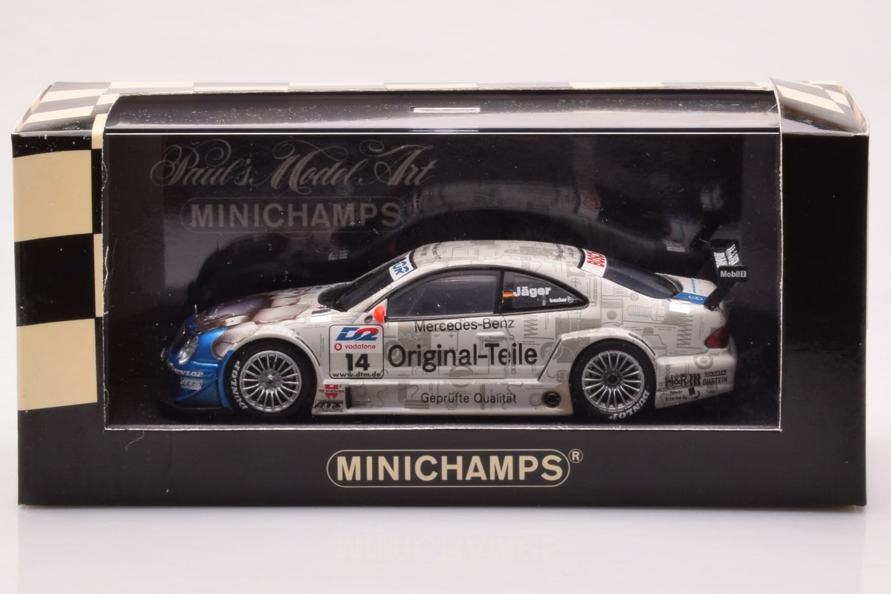 Mercedes CLK DTM Team Persson #14 Jaeger DTM 2001 Minichamps 1:43 400013714 Druckguss — Bild 4 von 4
