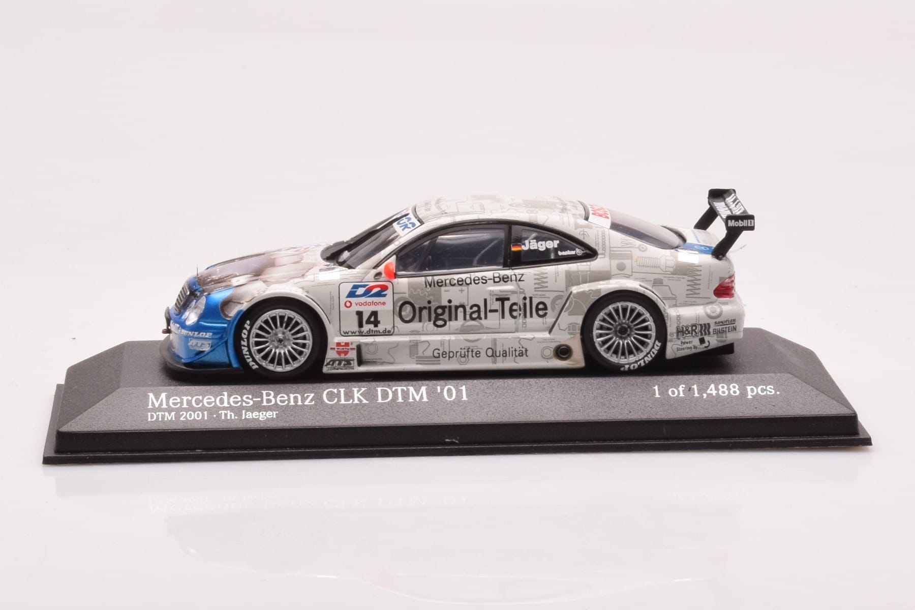 Mercedes CLK DTM Team Persson #14 Jaeger DTM 2001 Minichamps 1:43 400013714 Druckguss