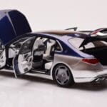 Mercedes Maybach S680 W223 Nautical Blau Cirrus Silber Almost Real 1:18 - image 5 of 8